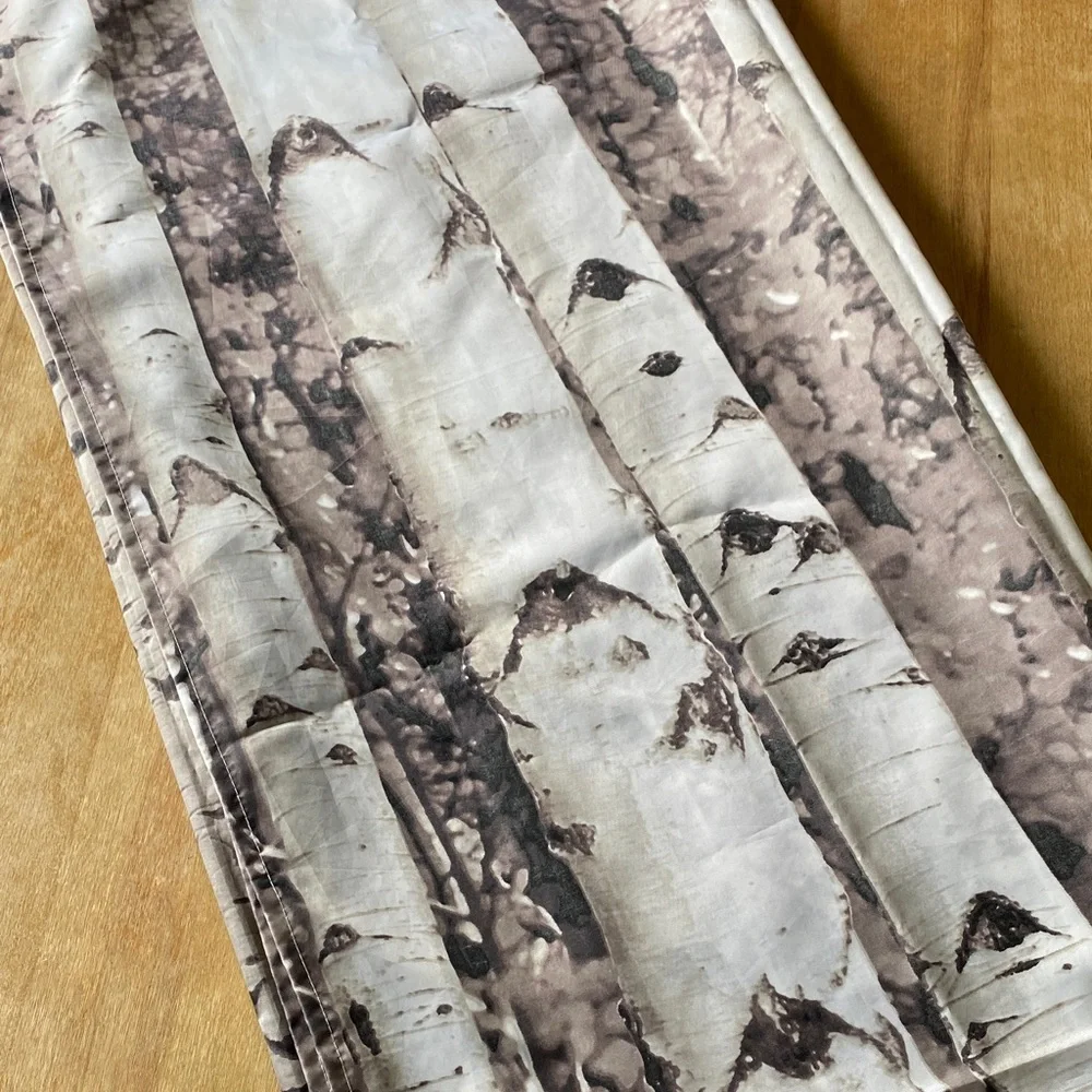 Birch tree nature shower curtain or wall tapestry